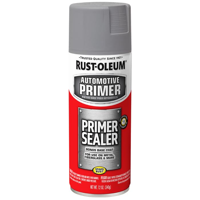 Rust-Oleum 249321 Automotive Primer Sealer Spray, 12 oz, Gray, (6 Pack)