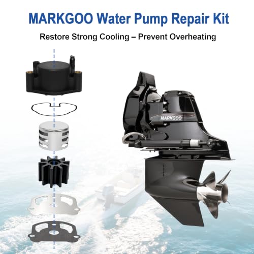 MARKGOO Water Pump Repair Kit 0984461 for OMC Cobra Stern Drive 2.3L-7.5L - color: 984461 fits V6 V8 2.3-7.5L