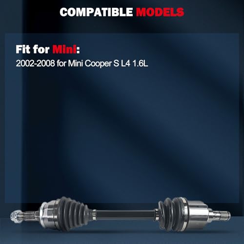 CCIYU Replacement CV Axle Shaft Compatible with 2002-2006 Mini Cooper