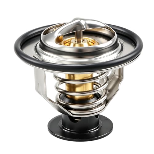 Engine Coolant Thermostat, Thermostat Assembly with O-ring Compatible with Ford F-150 3.3L 3.5L Ford Explorer 3.3L Ford Expedition 3.5L Replace#: RT-1255 BL3Z-8575-B - size: RT-1255