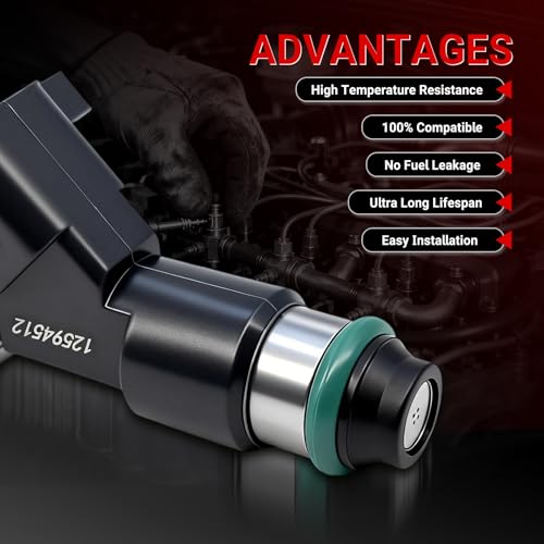 Set of 8 Upgraded Fuel Injectors Compatible with Chevy GMC 5.3L V8