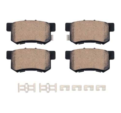 SATISFIED Ceramic Rear Brake Pads Kit D536 Fit For Acura Legend 1991-1995 - size: D536-7418