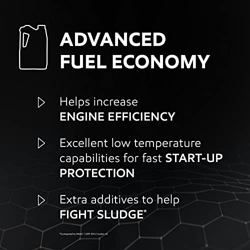 Mobil 1 Advanced Fuel Economy Full Synthetic Motor Oil 0W-20, 5 Quart (Pack of 2) - size: 5 Quart (Pack of 2), style: Full Synthetic