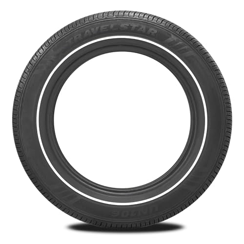 Set of 4 (FOUR) Travelstar UN106 175/70R14 14mm White Wall Radial Tire - size: 175/70R14