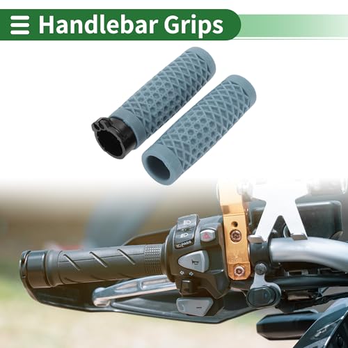 Motoforti 1" 25mm 1.1" 28mm Motorcycle Hand Grips Cover Kit Non Slip TPU Handlebar Cover for Motorcycle Scooter Bicycle ATV Blue 1 Set - color: Blue