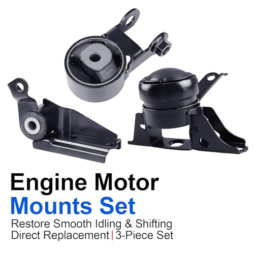 3PCS Engine Motor Mount Set Compatible with Yaris 1.5L L4 2007-2017 - size: 2007-2017 Yaris