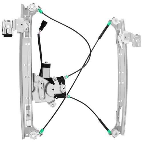 Front Passenger Side Power Window Regulator with Motor fit for 2002-2009 Chevy Trailblazer EXT, GMC Envoy XL XUV, 2004-2007 Buick Rainier, 2003-2008 Isuzu Ascender, Olds Bravada, Saab 9-7X, Right - style: Front Passenger Side