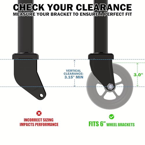 Upgraded 1500lbs 6-Inch Boat Trailer Jack Wheel Replacement