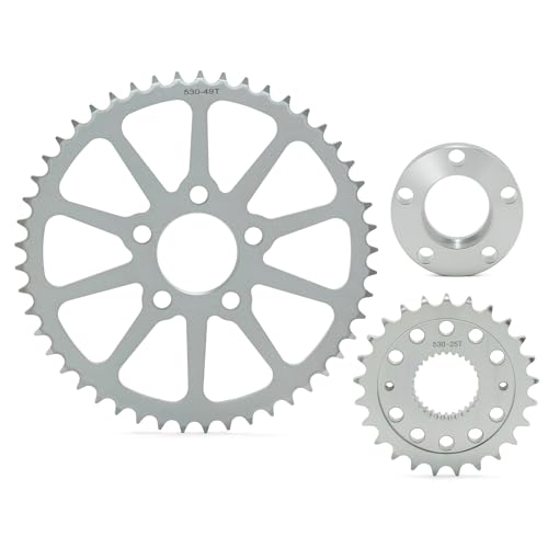 TOFR Belt Drive to Chain Drive Conversion Kit for Harley Softail Dyna 18-up - size: 25T+49T