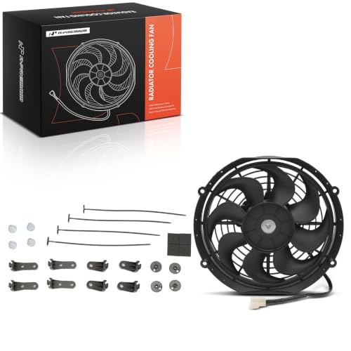 A-Premium 10'' 10 inch Slim Universal Electric Cooling Fan Assembly - style: 10 inch