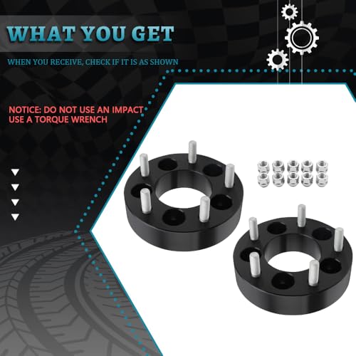 IRONTEK 5x5 to 5x4.5 Wheel Adapters Fit for Chevrolet Caprice, for Dodge Journey, for Chrysler Pacifica, for Cadillac, for Buick, Forged 1.5 in Thread Pitch Wheel Spacers M12x1.5 Hub Bore 78.3mm 2PCS - size: 5x5 to 5x4.5-2PCS