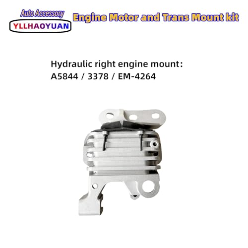 Yllhaoyuan Set of 3 Hydraulic Engine & Transmission Mounts - size: 2014-2019 Cherokee 2.4L