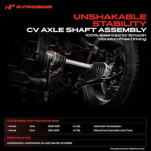 A-Premium Front Right Passenger Side CV Axle Shaft Assembly - style: Front Passenger Side