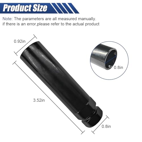 7 Spline Tuner Lug Nut Key - Aftermarket Splines Lug Nut Socket Key Tool Car Wheel Lock Removal Tool Replacement for 19mm (3/4") and 21mm (13/16") Hex Socket Wrench (7Spline) - size: 7Spline
