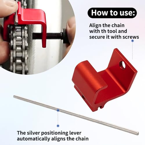 Chain Alignment Tool, Chain Adjustment Tool, Chain Alignment Tool for Motorcycles, Scooters, SUVs, ATVs, Mopeds, Fast and Accurate Chain Alignment Tool for Chain Maintenance and Repair Parts