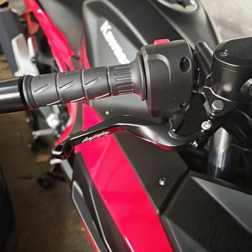 Motorcycle Short Brake Clutch Levers Compatible with Ninja 650 2017-2023 2024 2025 2026 EX650 | Front Shorter Levers Handles ninja650 Accessories (Black) - color: Black