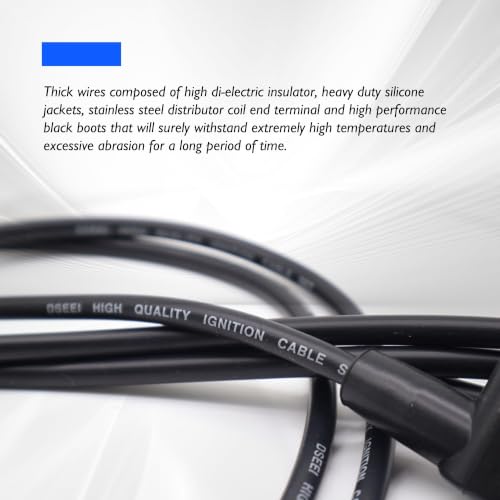 9N12287B 4 Cylinder Spark Plug Wire Set, Front Mount Distributors - style: 9N12259A