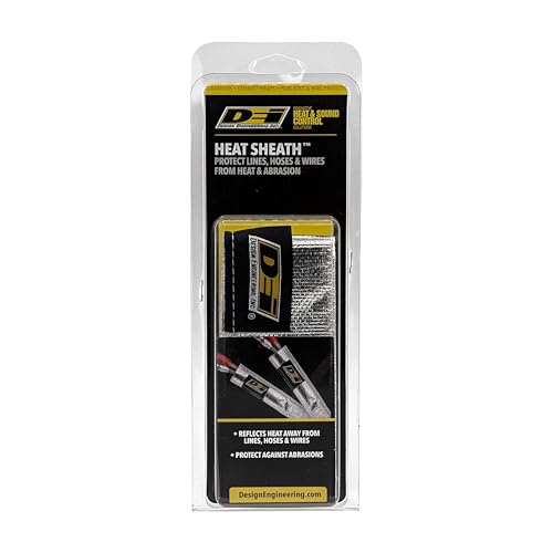 Design Engineering Heat Sheath Aluminized Sleeving – 1" I.D. x 3 ft - size: 1" I.D.
