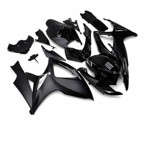 YTL Matte Glossy Black Full Fairing Fit for Suzuki 2006-2007 GSXR 600/750 - color: 049 Matte Glossy Black