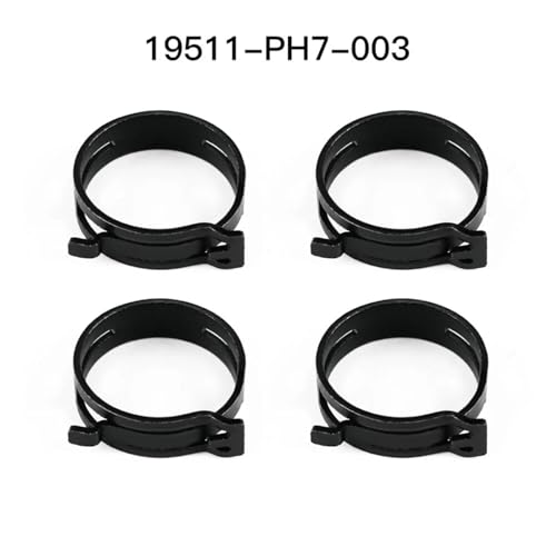 19511-PH7-003 4PCS Upper & Lower Radiator Hose Clamps Kit for Honda Accord Civic CRV Fit Odyssey 19511PH7003 - color: Black