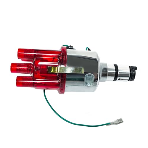 New 009 Centrifugal Distributor Chrome Compatible With VW Bug Buggy Ghia Bus, Replace 9230081094 - color: 3# Red 009 9230081094