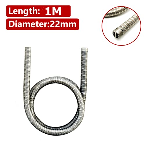 1Pack Inner Diameter 22mm/24mm Dual-layer Car Heater Exhaust Pipe Air Diesel Parking Heater Exhaust Hose Line For Webasto Eberspacher With Camps - size: Length:100cm, style: Inner Diameter: 24mm(0.94in)