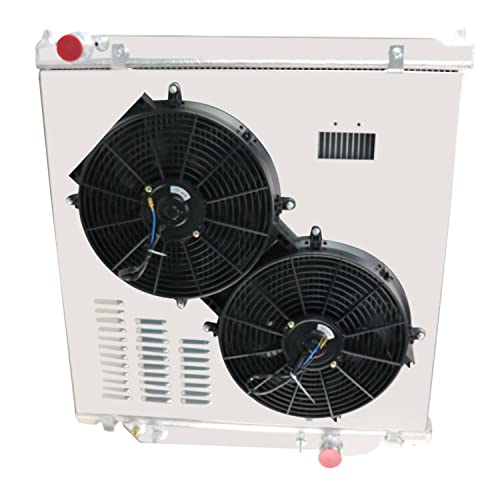 Radiator for 2003-2007 Ford Excursion F250 F350 F450 F550 Super Duty Pickup Truck 5.4L 6.0L V8 6.8L V10 Gas, 1 Row Full Aluminium Radiator + 2 x 14 Inch Fans + Shroud + Thermostat Relay Kit - size: 1-Row Radiator Fan Relay Kit