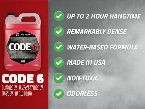 Master FX Code 6 High-Density Long-Lasting Water-Based Fog Fluid 55 Gallon - size: 55 Gallon Drum