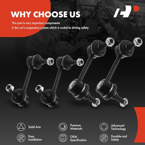 A-Premium Front & Rear Sway Bar Link Stabilizer Bar End Link Kit
