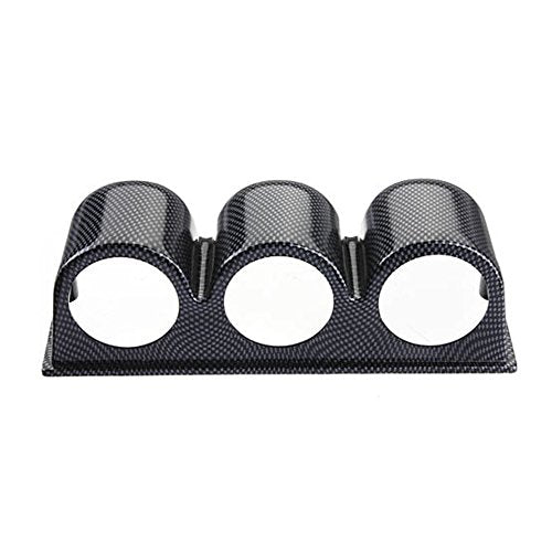 ESUPPORT Carbon Fiber 2" 52mm Heavy Duty Universal Three Hole Dash - color: Triple Hole