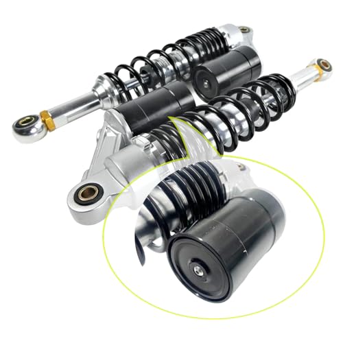 DREAM MOTION Motorcycle Air Shock Absorber 12.99inch 330mm Rear Adjustable Aluminum Alloy Gasbag Spring Damper For Honda CT90 CT100 Apollo125cc Yamaha 150cc SSR Karting ATV Drit Pit Bike Parts,Black