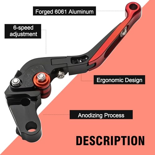 LIDSCURA CBR300R Motorcycle Brake Clutch Levers, Replacement for Honda GROM/MSX125 2014-2022, Replacement for Honda CBR250R 2011-2015, Replacement for Honda CB300R 2018-2021