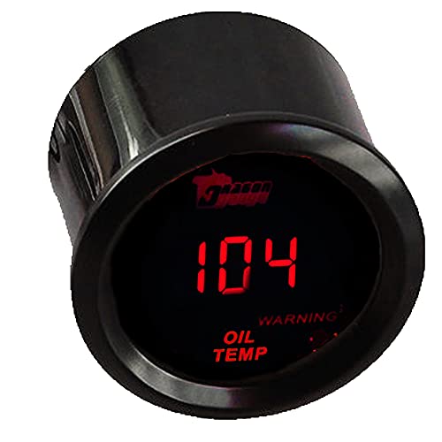 ESUPPORT 자동차 5.1cm(2인치) 52mm 디지털 오일 온도 게이지 온도 미터 화씨 - color: 오일 온도 F 게이지