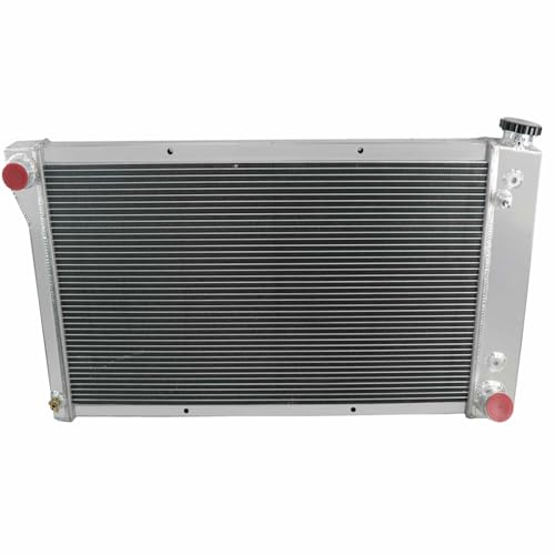 3 Row Aluminum Radiator for 1967-1972 Chevy C10 C20 C30 K10 K20 K30 GMC Jimmy Pickup Truck Blazer Suburban C/K Series L6 V6 V8 28.25 Inch Wide Core 1967 1968 1969 1970 1971 1972 Replacement