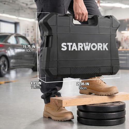 STARWORK TRUE MECHANIC™ 324-Piece Mechanics Tool Set and Socket Set with 22oz Dragon One-Piece Rip Hammer w/Grip, Professional - size: 324 PC