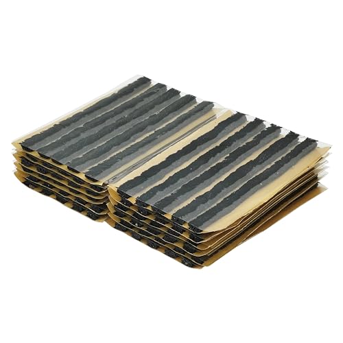 TS-160D60 타이어 고무 플러그 스트링(0.6cm x 10.2cm(1/4인치 x 4인치) 블랙 60 스트립), 플랫 타이어 수리 펑크용 6 x 100mm 비상 튜브리스 타이어 수리 플러그 - color: 블랙., size: 4“ x 0.24" 60 pcs