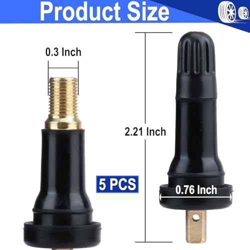 ecocstm 5 PCS TPMS 20008 Tire Valve Stem, TPMS Valve Stem Replacement Kit
