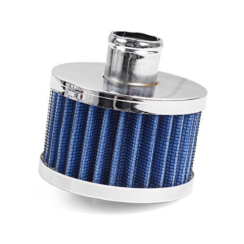 23mm Car Air Filter Universal Cold Air Intake Filter High Flow Vent Valve Cover Breather Filter (Blue) - color: Blue