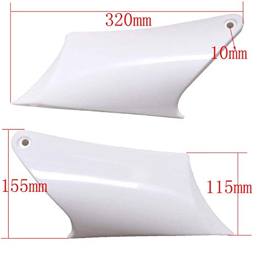 TDPRO Complete Fender Body Plastic Fairing Kit for Apollo Orion 110cc 125cc 150cc Pit Dirt Bike (White) - color: White