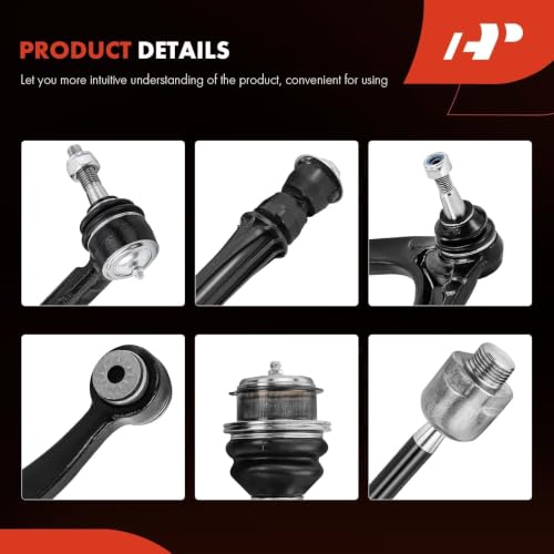 A-Premium 10Pcs Front Suspension Kit, Upper Control Arm, Lower Ball Joint