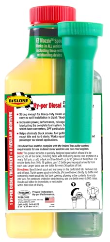 Rislone 4740 Hy-per Diesel Complete Fuel System Treatment, 16.9 oz, 1-Pack - size: 1 Count (Pack of 1)