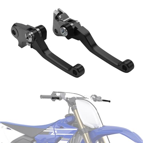 Motorcycle Brake Clutch Lever Pivot Levers Set Adjustable CNC for YZ125 YZ250 15-23 YZ250F 09-23 YZ125X 17-23 YZ250X 16-23 YZ450F YZ426F 09-23 YZ250FX 20-23 YZ450FX 19-23 Dirt Pit Bike Black - color: Black