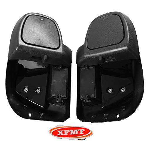 XFMT Lower Fairing Motorcycle Lower Vented Leg Fairing with Glove Box Fit for 2014-2024 Harley Touring Air-Cooled Road King Street Glide Electra Glide Ultra Classic, Vivid Black - color: Vivid Black For Harley Touring '14-Later