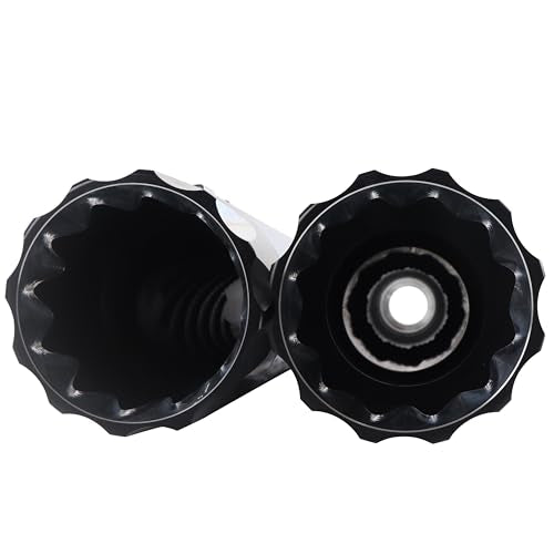 SHARKROAD 5.0" Slip-on Mufflers for Harley Touring - style: HDMF-509509CB, Chrome Body+Black Tip