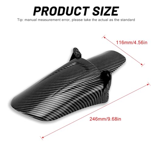 XINGWU Rear Shock Fender for Surron Light Bee X Segway X160/X260 Rear Wheel Fender Mudguard Protector for Surron Part Ebike Accessories Carbon Fiber Style - size: Rear Shock Fender, style: Carbon Fiber Style