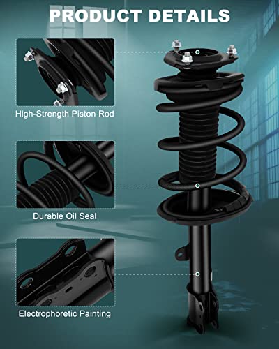 AUTOMUTO Complete Struts Assembly Front Rear for Toyota RAV4 AWD 2001-2005