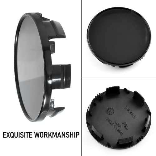 85mm(3.35in)/78mm(3.07in) Black Car Wheel Center Hub Caps Set of 4 for Titan(2004-2012) Armada(2004-2012) #40342-7S500 - color: Black