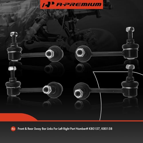 A-Premium Front & Rear Sway Bar Link Stabilizer Bar End Link Kit