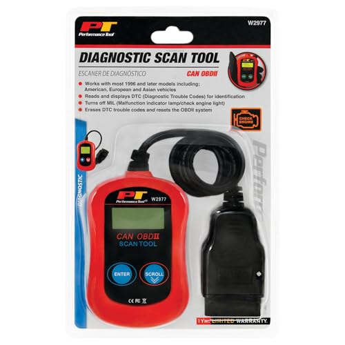 Performance Tool W2977 CAN OBD II Diagnostic Scan Tool - style: CAN OBD II Scanner Tool Basic Model