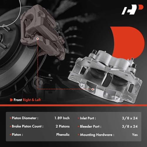 A-Premium Front Disc Brake Caliper with Bracket - style: ATE Brake System Front Sides